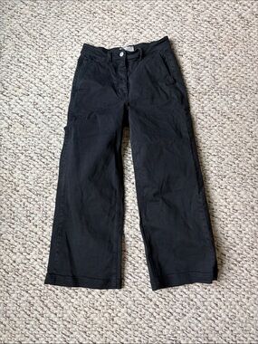 Everlane Black Wide-Leg Crop